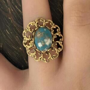 Women's Blue and Gold Jewellery
